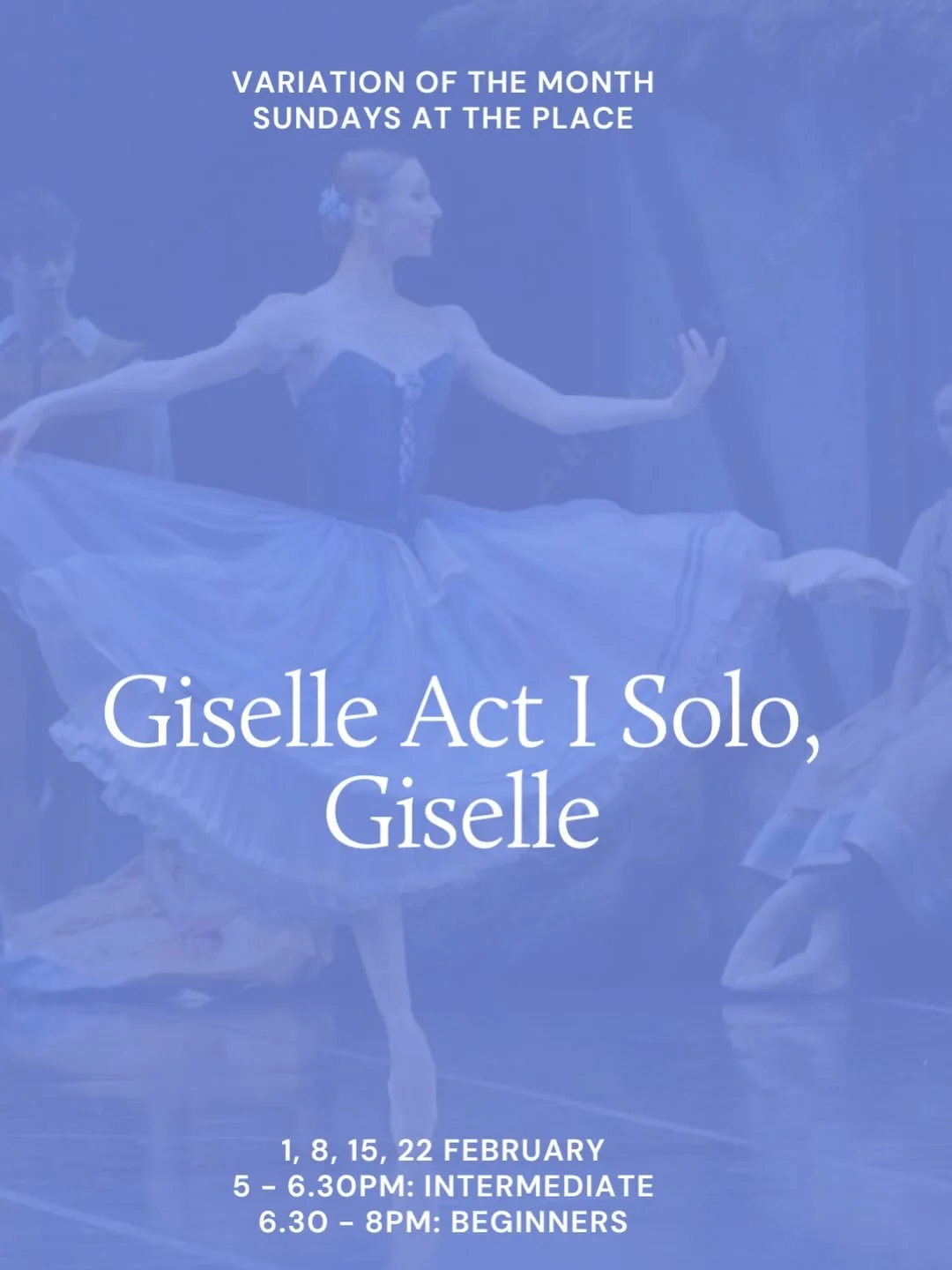 ⭐️ Announcing our next Variation of the Month ⭐️

📍 Sundays at The Place, Kings Cross
1, 8, 15 and 22 February 2026

5 - 6.30pm: Intermediate/Advanced (in this class we teach the original choreography)

6.30 - 8pm: Beginners/Improvers (we teach a si