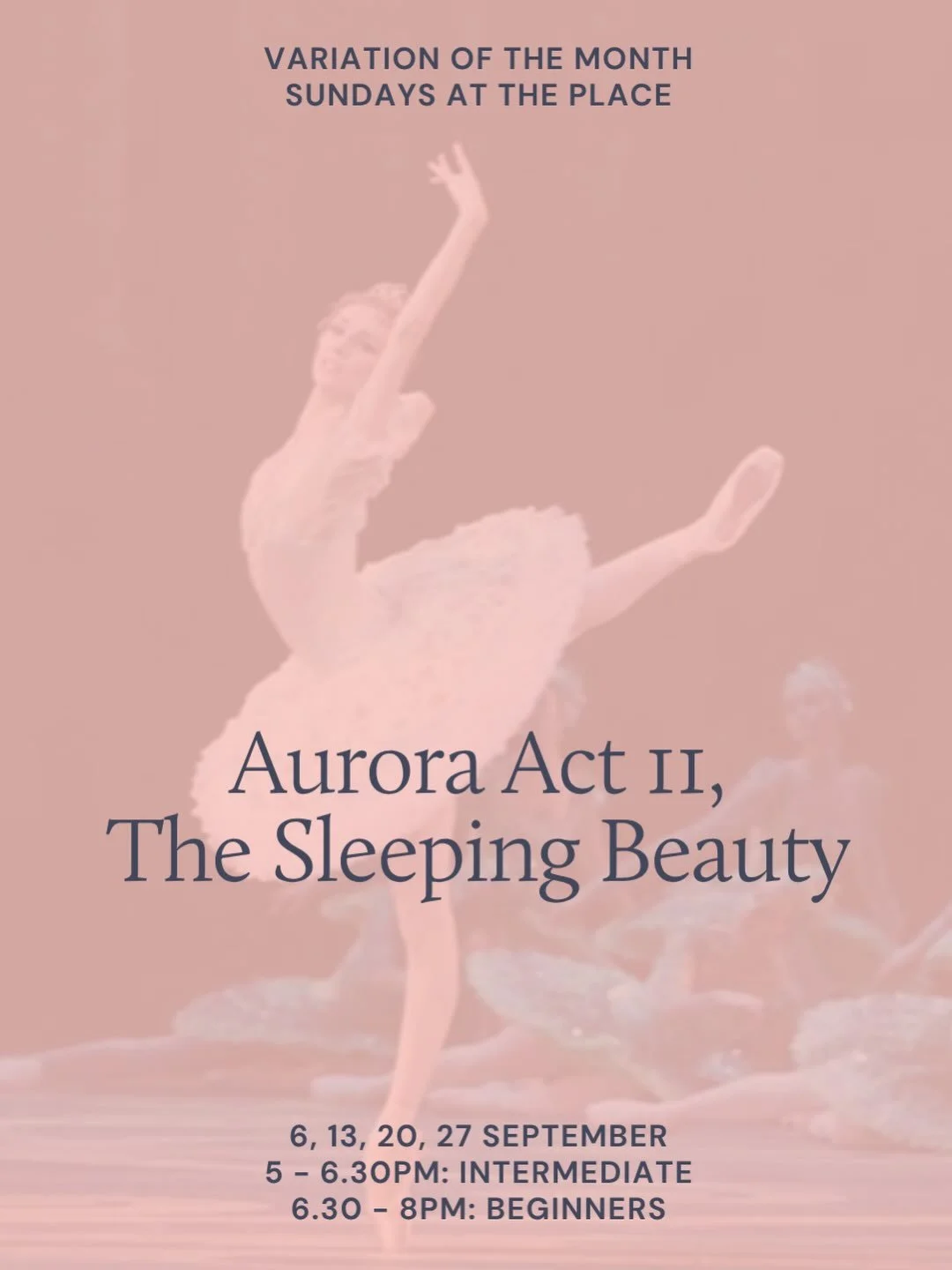 ⭐️ Announcing our September Variation of the Month ⭐️

We&rsquo;ll be learning Aurora&rsquo;s Act II Vision Variation from The Sleeping Beauty, a dreamlike solo filled with lyrical musicality, sustained lines and quiet strength ✨

📍 Sundays at The P