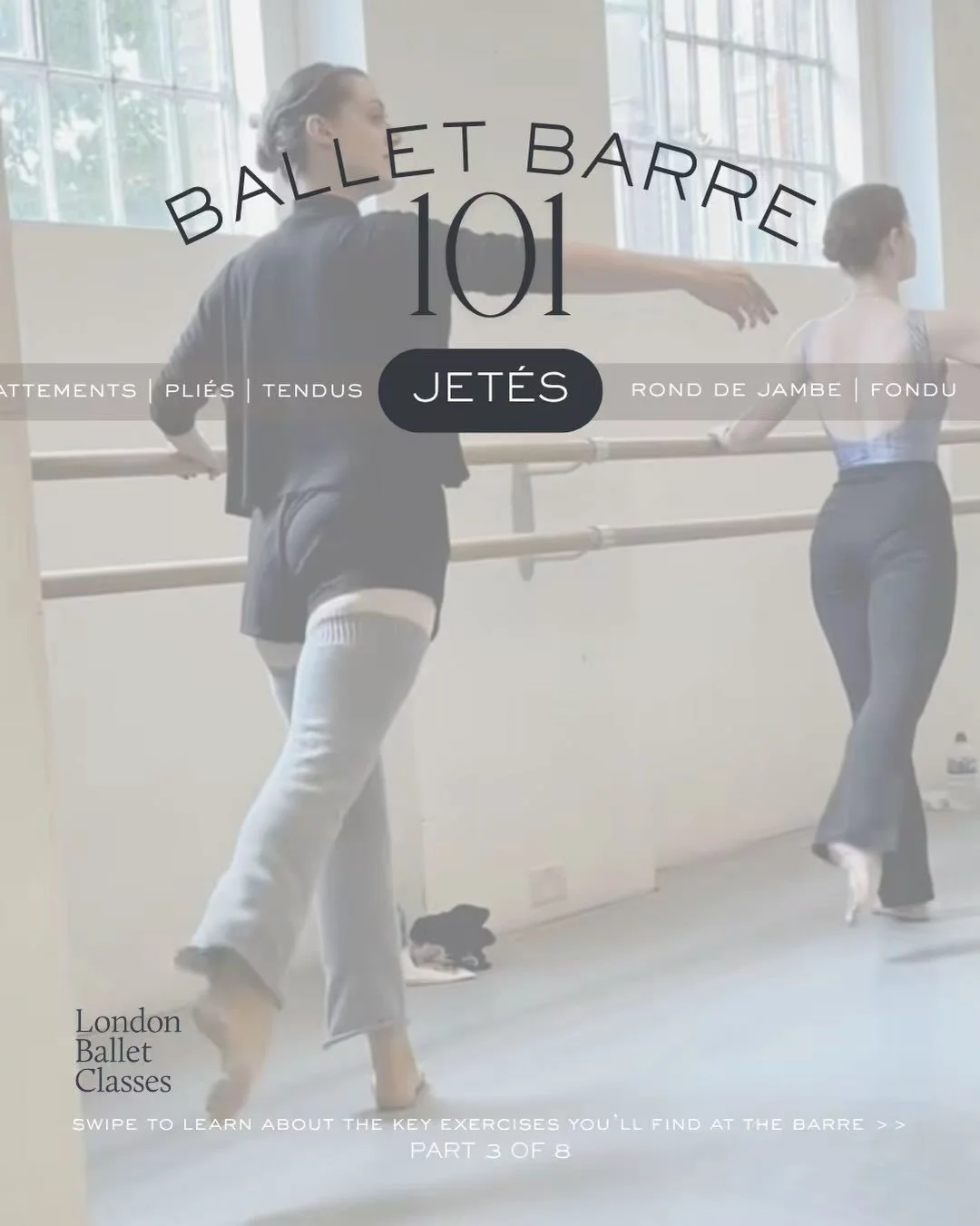 Jet&eacute;s at the barre (also called d&eacute;gag&eacute;s or glissades) teach beginners how to execute a sharp, controlled brush off the floor, a movement that forms the basis of many jumps in centre work (think about how assembl&eacute;s and bris