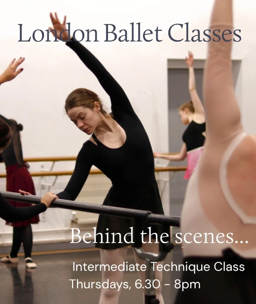 What does an Intermediate/Advanced Ballet Technique class at LBC actually look like? 🩰

Swipe through these slides for a behind-the-scenes look at class, from barre to centre, with teacher explanations and full length examples of the kind of combina