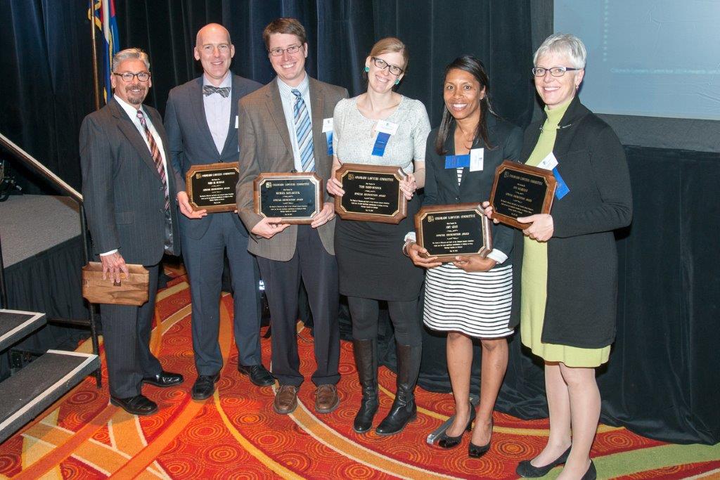 Special Recognition Award Recipients - T. Giacomini, J. McHugh, M. Kotlarczyk, T. Hand-Bender, A. Gray, A. Gushurst (Photo courtesy of Hartmannphoto).jpg