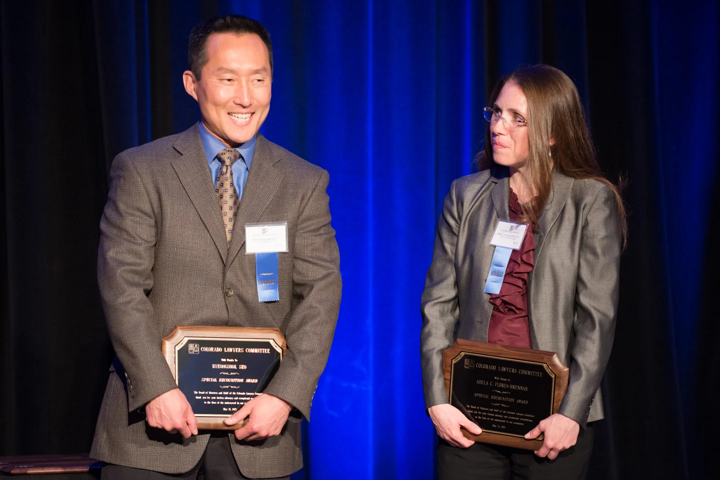 H58 Byeongsook Seo and Adela Flores-Brennan Accept Special Recognition Award 3 (Photo courtesy of Hartmannphoto, LLC).jpg