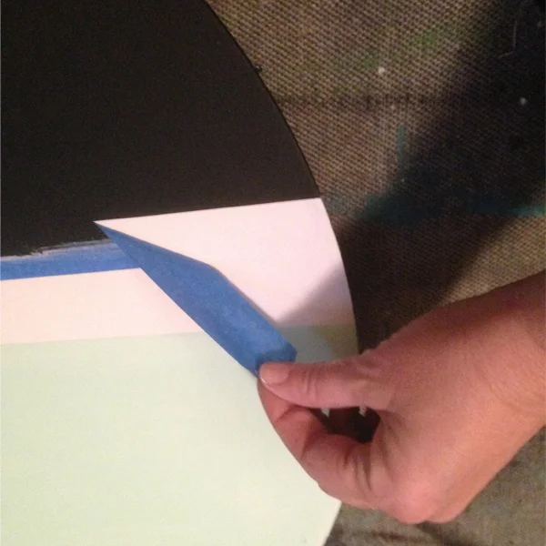 DIY, chalk paint, alternative to pre-mixed chalk paint, DIY chalk paint, before and after project ideas, chalk paint inspiration, painted metal, DIY home project, bedroom dresser makeover, painted metal, how to paint metal, clock makeover, how to paint stripes, painting stripes