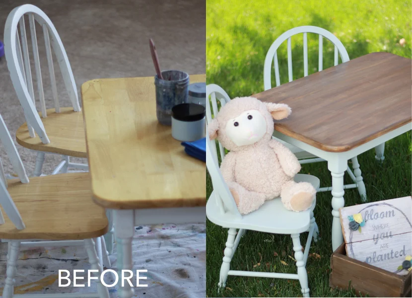 Weathered Wood Childs Table