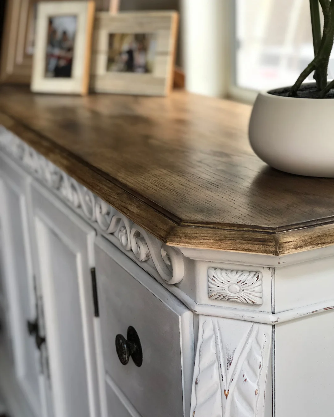 how to paint a vintage buffet, painted dresser, how to chalk paint furniture, DIY chalk paint, chalk paint furniture makeover project, chalk paint, repurposed furniture, furniture makeover inspiration, how to strip and refinish furniture, dark finishing wax, the best way to paint furniture