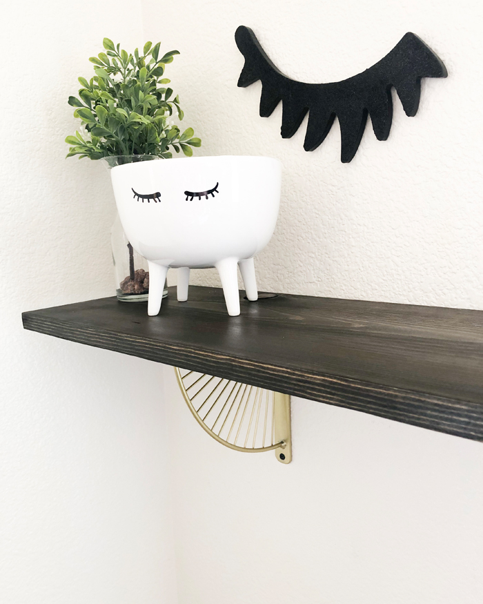 budget friendly diy, how to faux stain, 5 minute home decor, chalk paint, chalk paint powder, affordable diy, home decor, easy home decor, eyelash extensions, eyelashes, do it yourself home decor, build your own shelf, how to build a shelf, how to chalk paint, weekend diy, diy chalk paint, chalk paint recipe