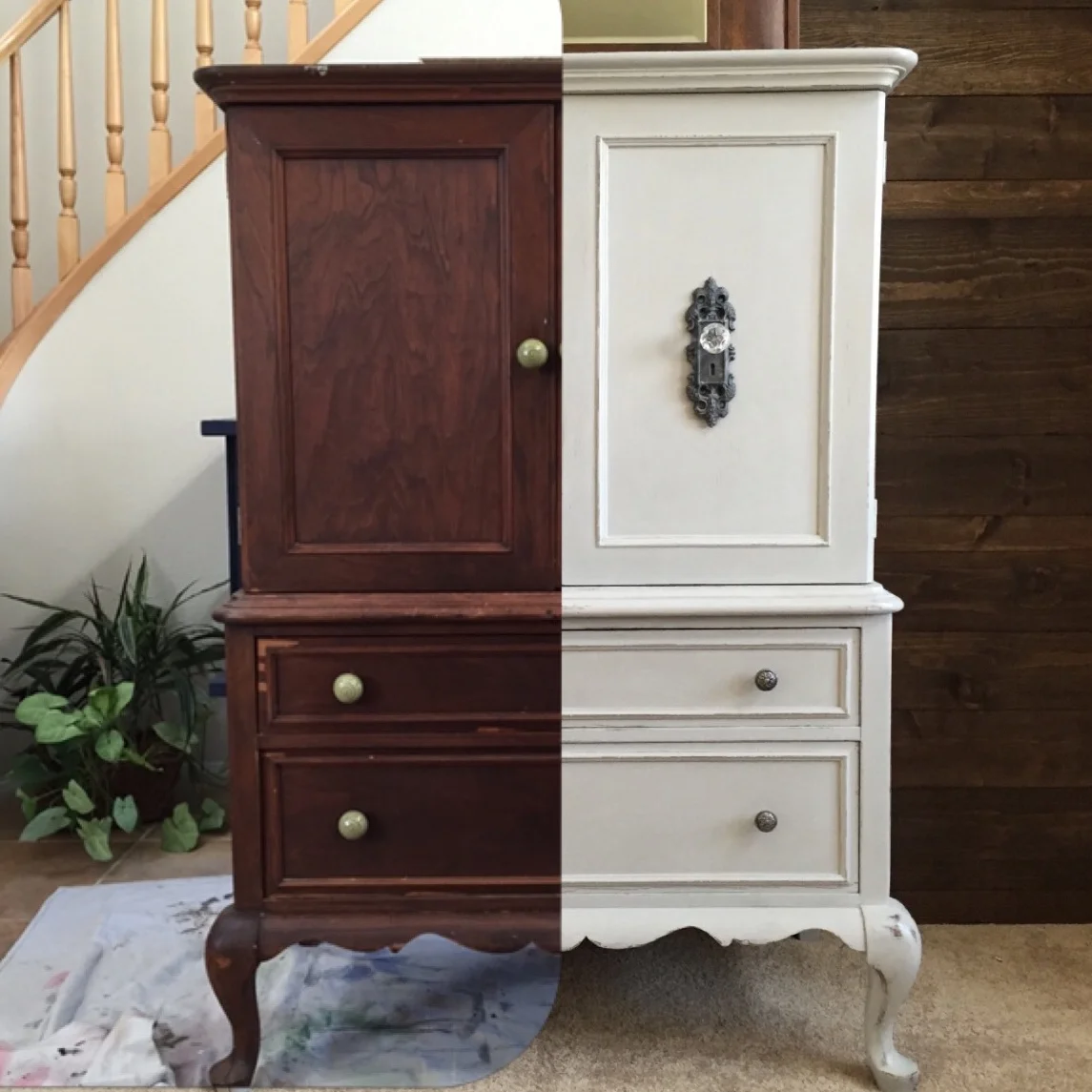 Grey Hutch Before and After