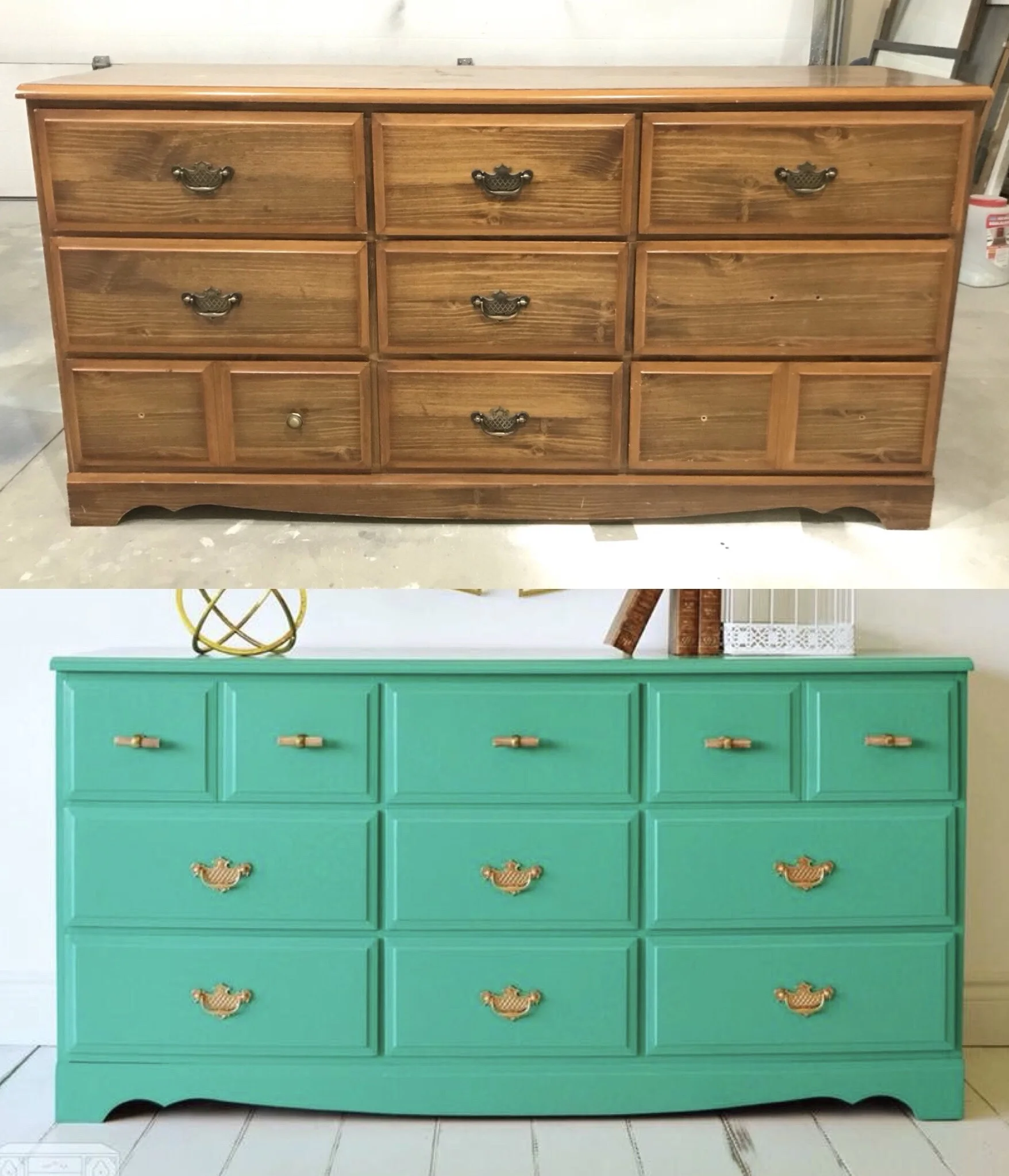 Green 70s Dresser