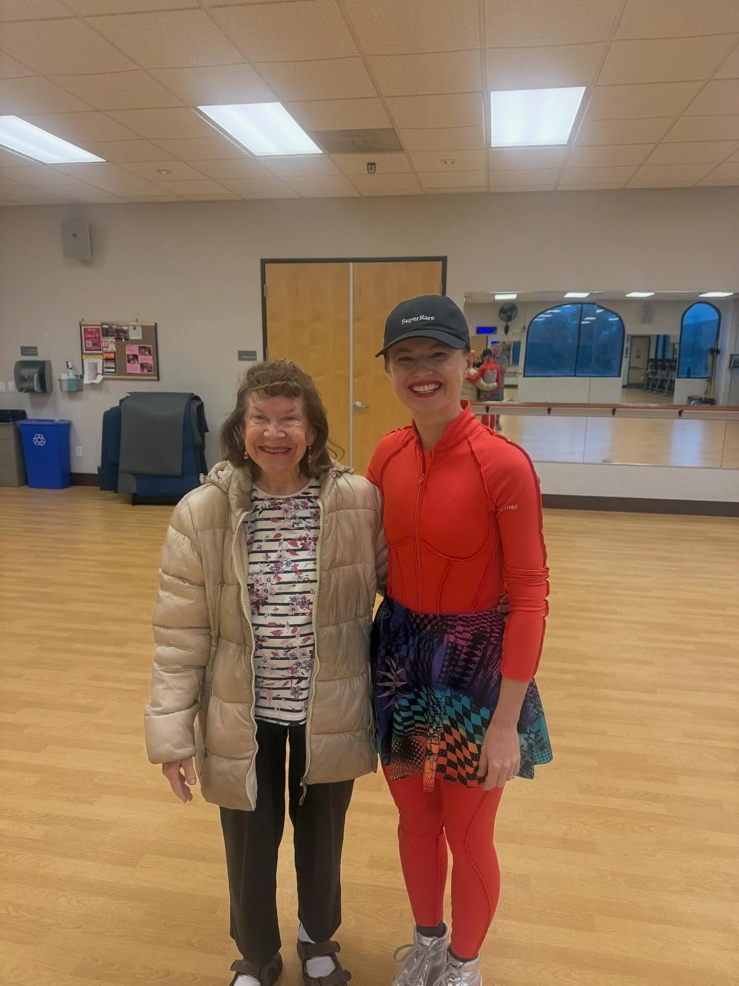 When we set goals in life—any goal—it’s important to surround ourselves with people who embody success 🎉
For my fitness goals, that person is Marylin. She’s 90, shows up to YMCA Zumba every week, and inspires me endlessly. H