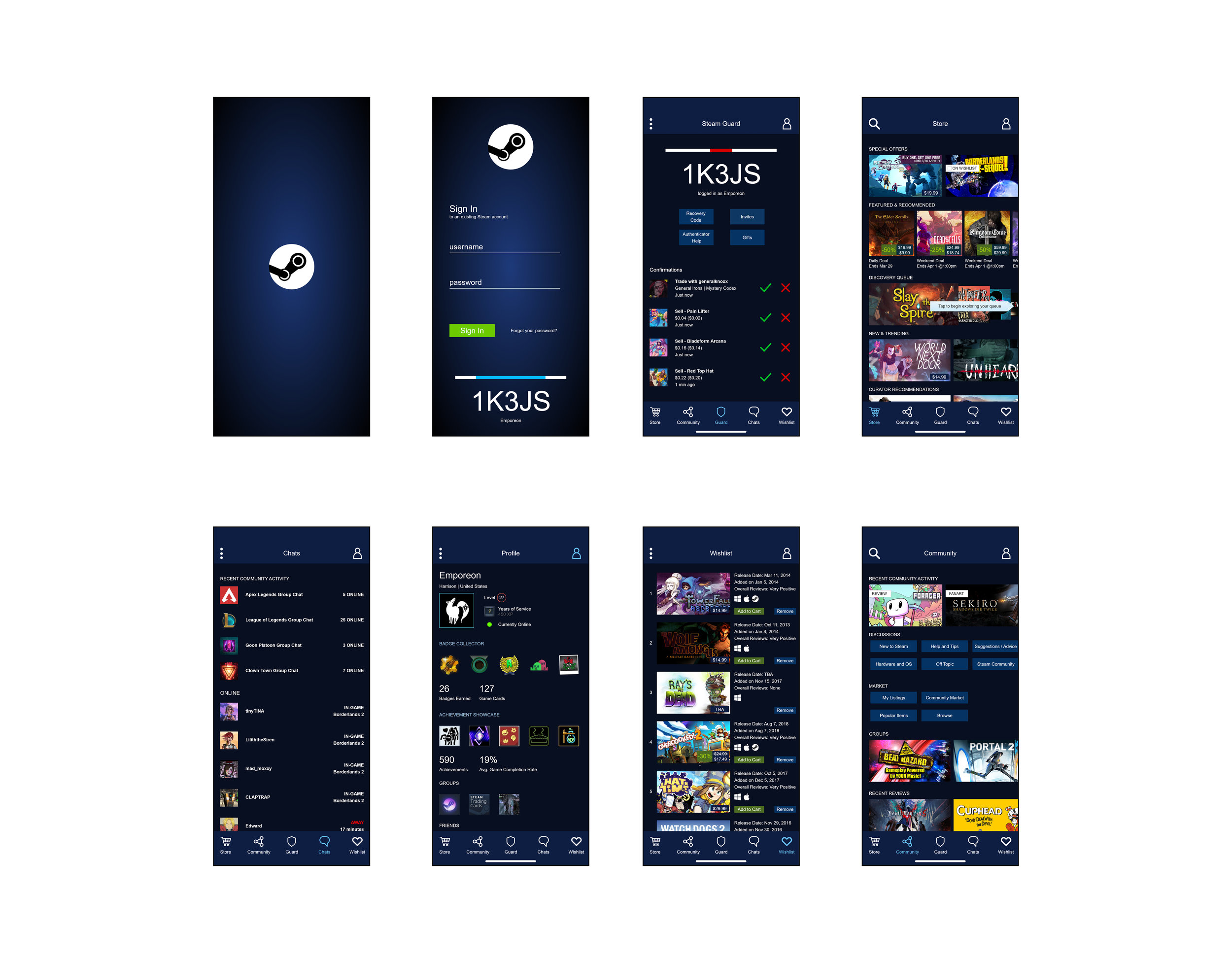 Steam.design app mockup by Rajath R on Dribbble