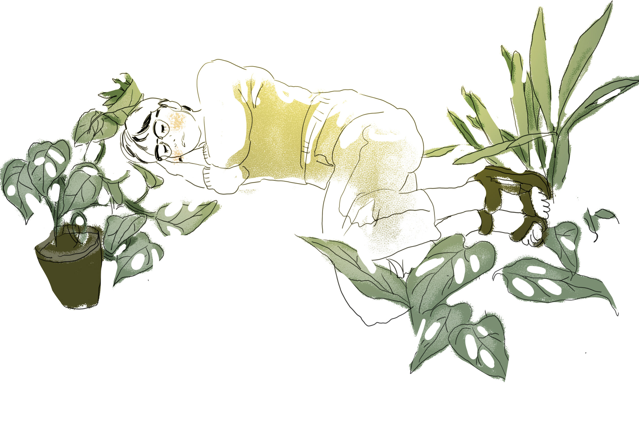  “Sleeping Among Plants'“ by Vuong Mai ‘21 