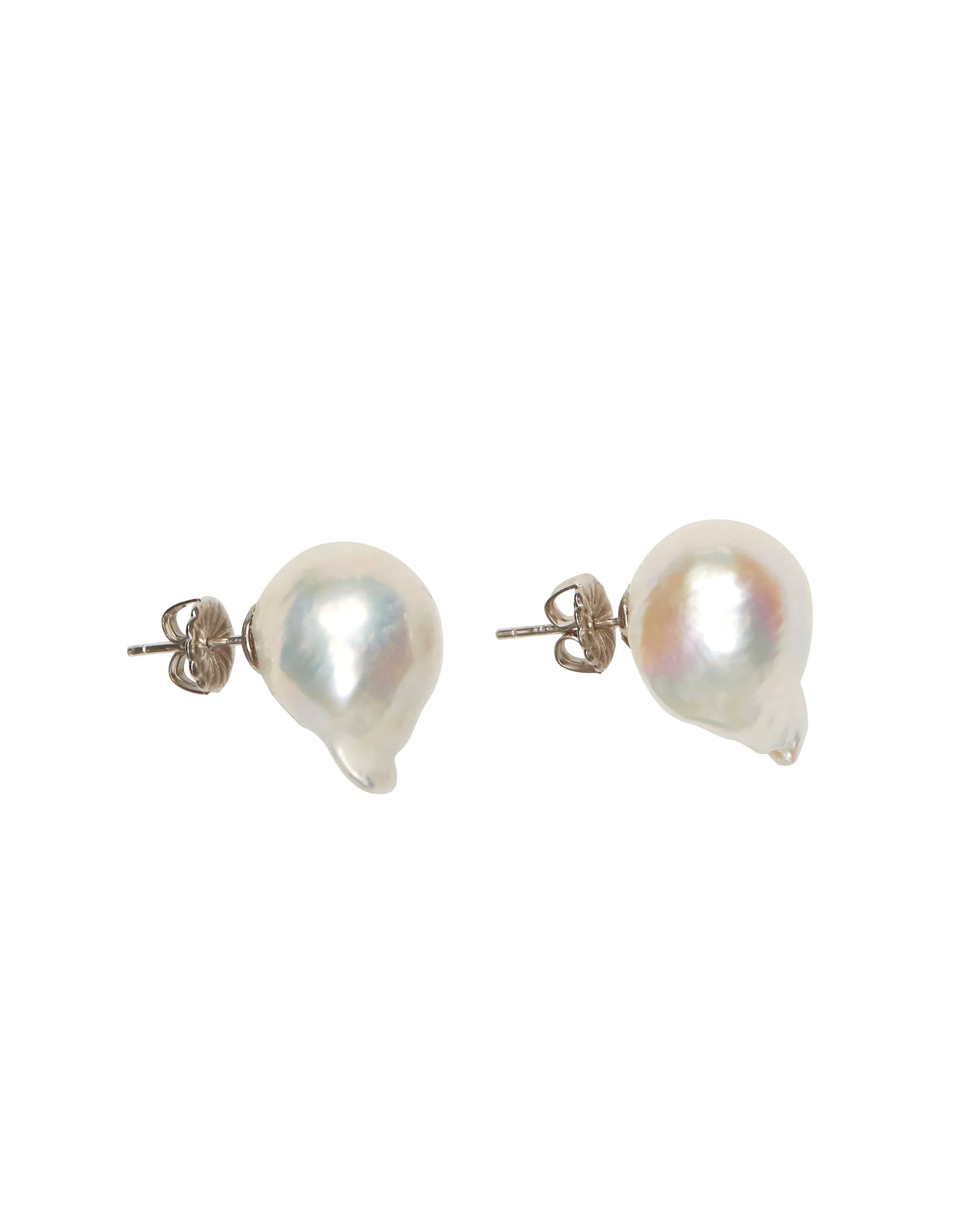 Baroque Pearl Stud Earrings