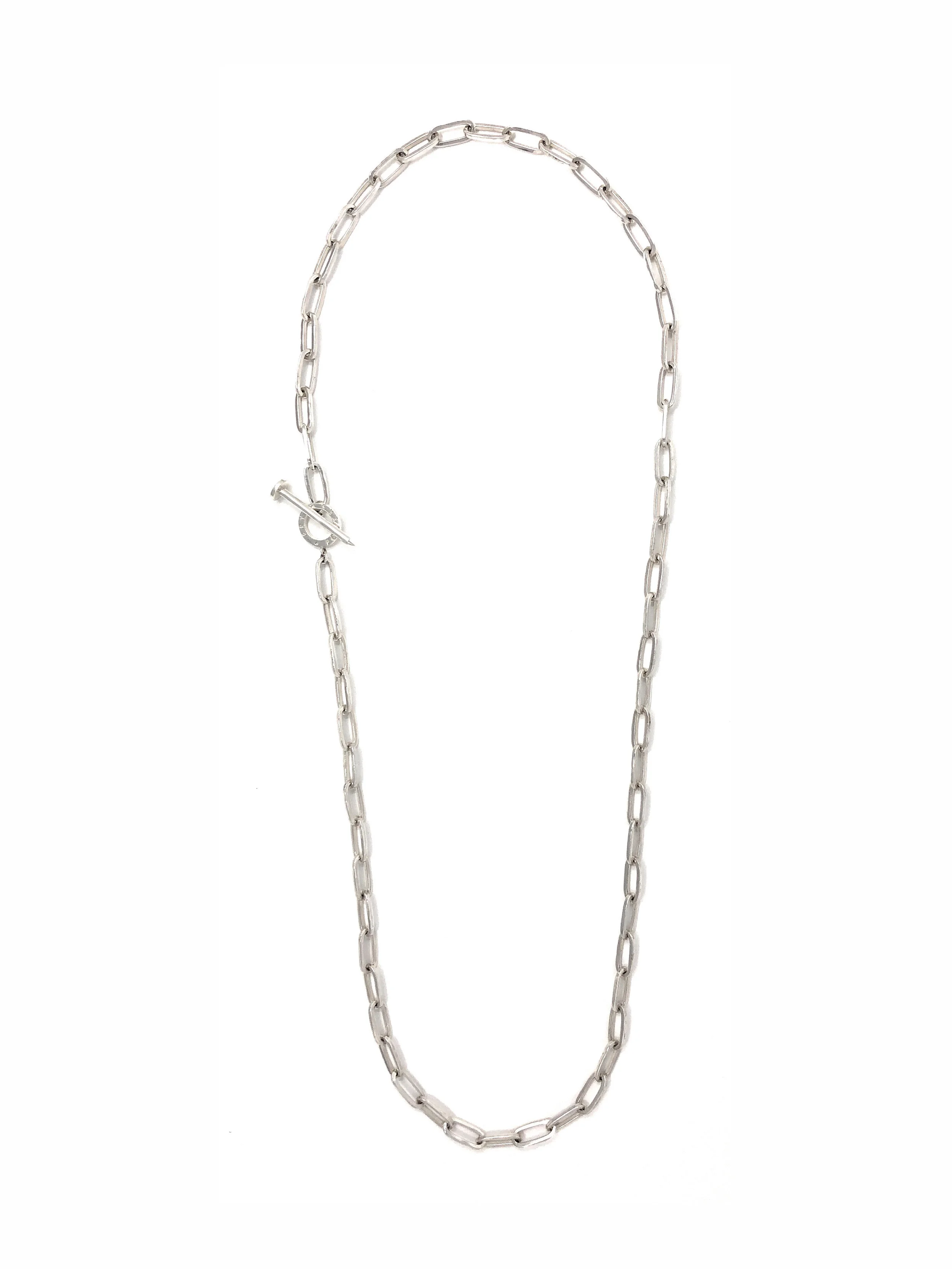 Elongated Chain Link Rope Necklace