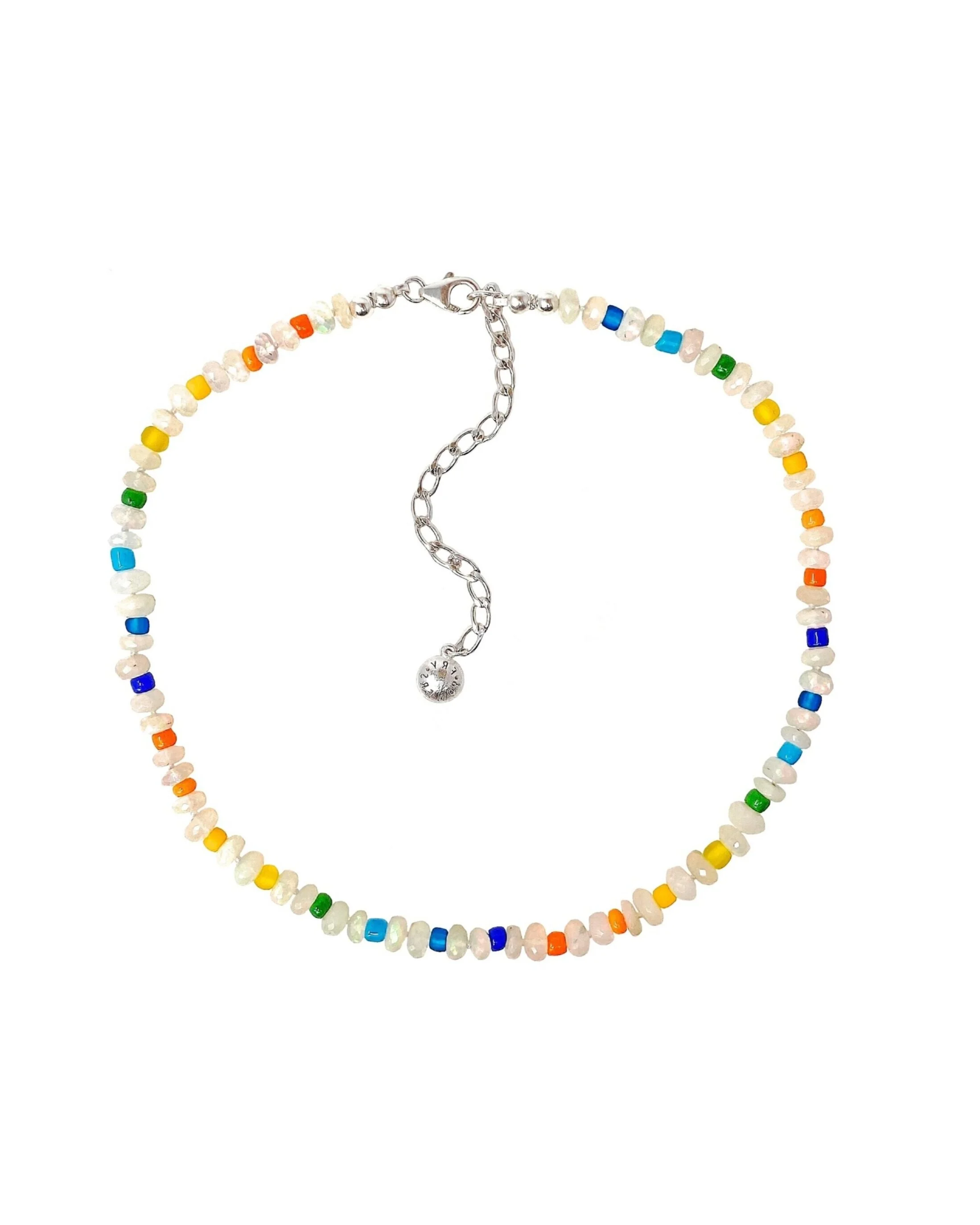 Opal Collar Necklace in Piña Colada