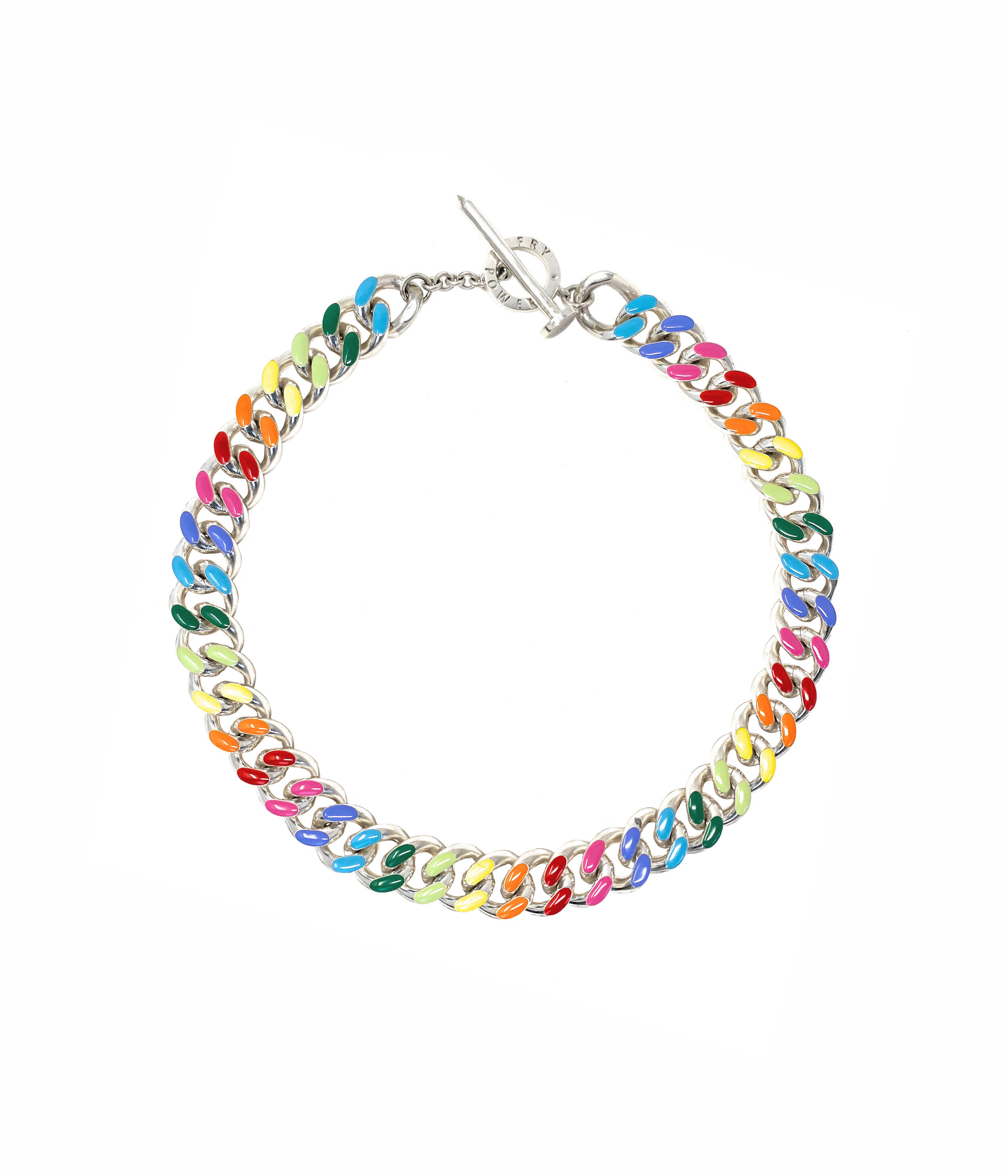 Unicorn Rainbow Chunky Chain Collar Necklace