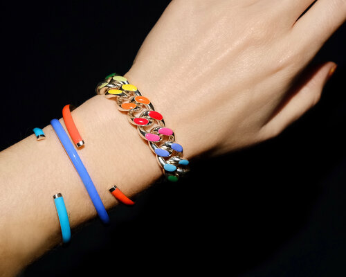 Rainbow Chunky Chain Link Bracelet — FRY POWERS