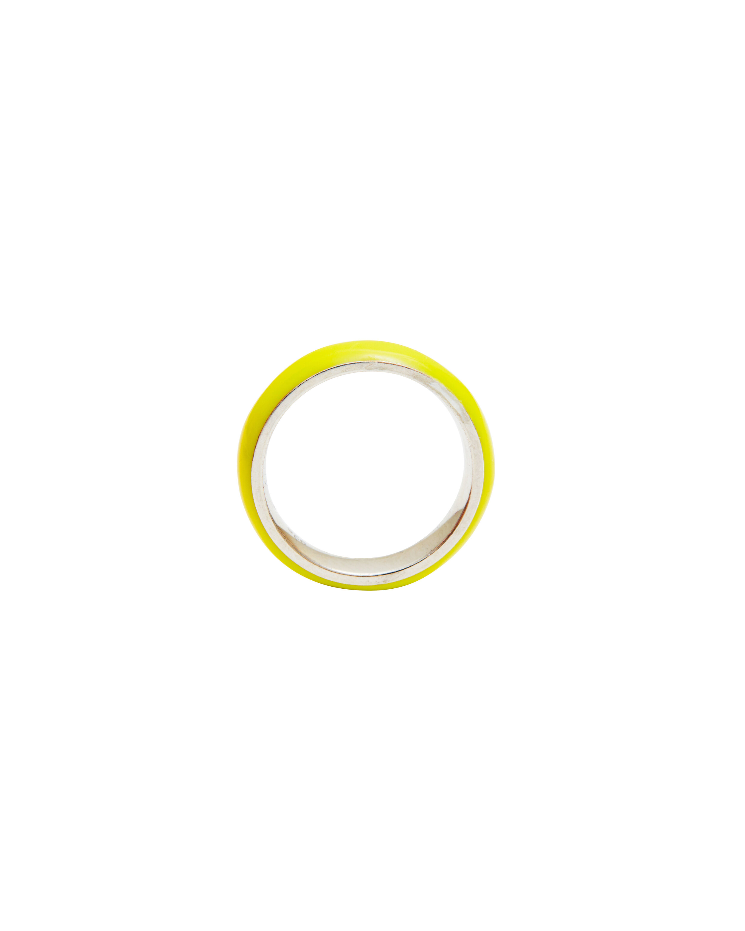 Neon Enamel Ring in Acid Yellow