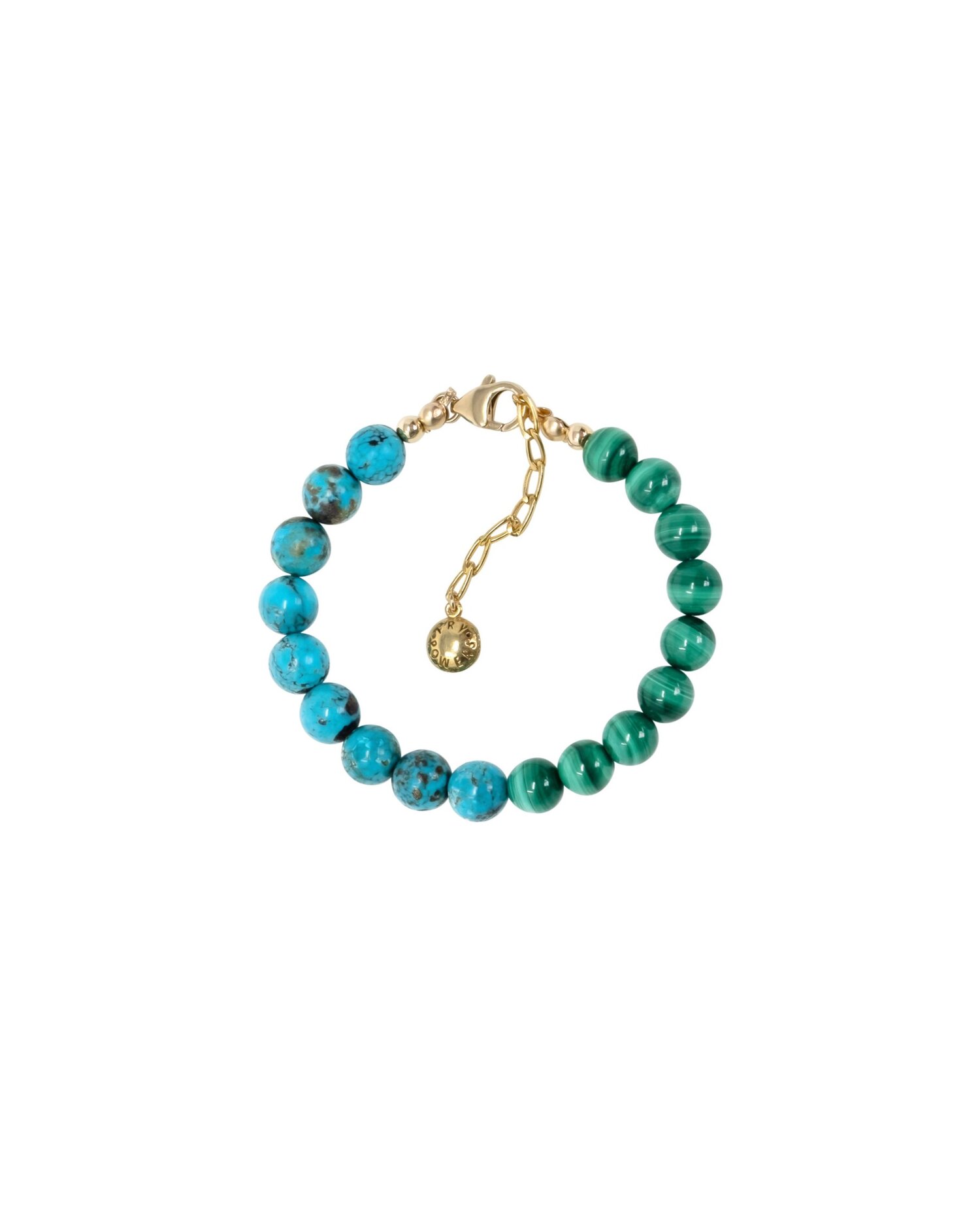 Turquoise + Malachite Rope Necklace — FRY POWERS