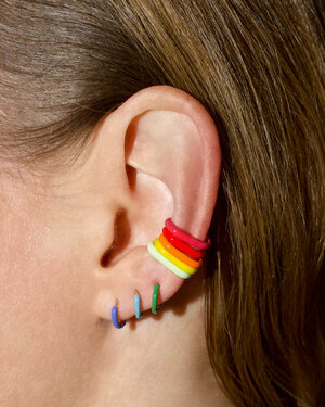 The Complete Set, Enamel Stacking Ear Cuffs in 92.5 Sterling Silver — FRY  POWERS