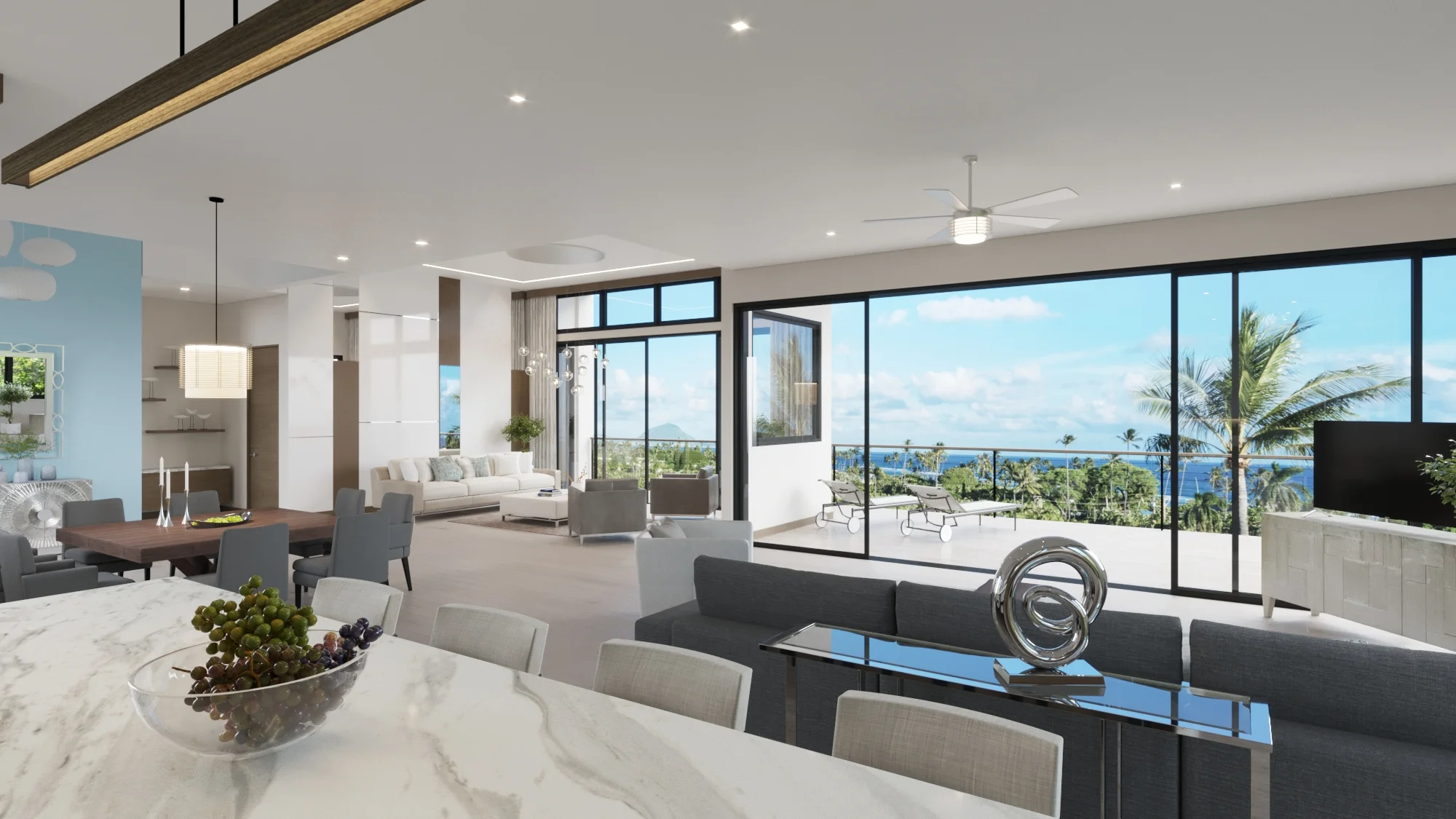 MAIN LEVEL: Kitchen - Family Rom - Dining - Formal Living Room