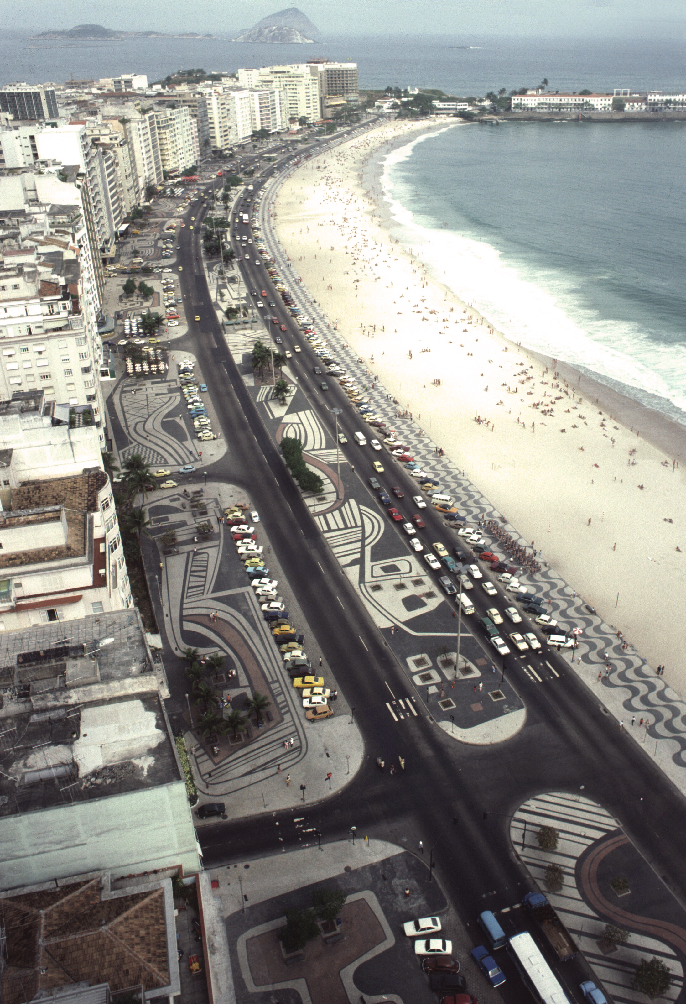 Landschaftsgestaltung am Strand von Copacabana