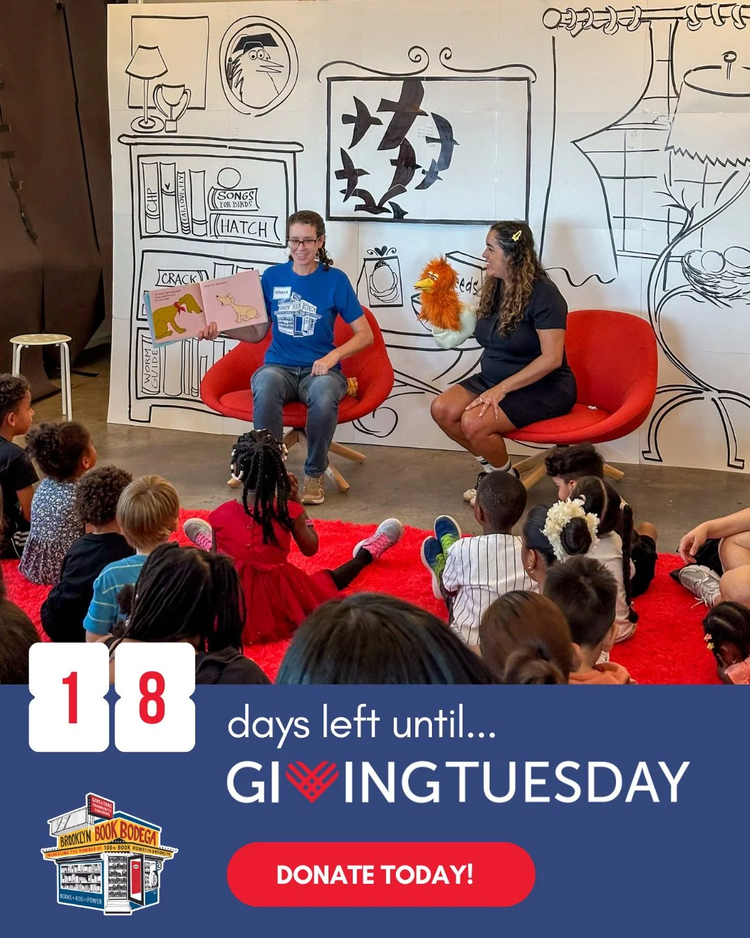 There's 18 days left until #GivingTuesday&mdash;but the story starts now!⁠
⁠
This campaign powers everything we do, from distributing more than 700,000 free books to kids across NYC to creating opportunities for families to read, connect, and grow to