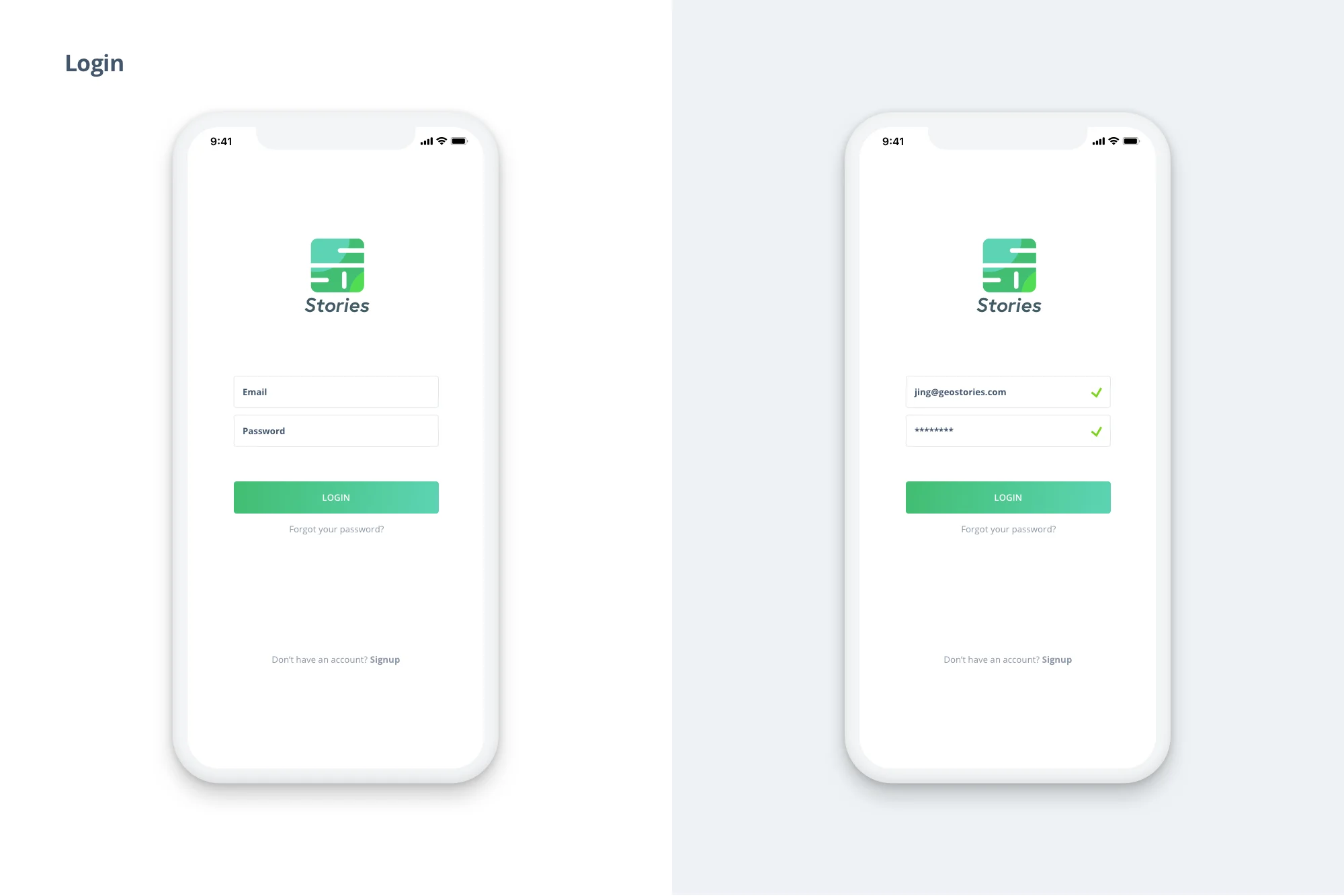 Geo Stories - UI/UX Design