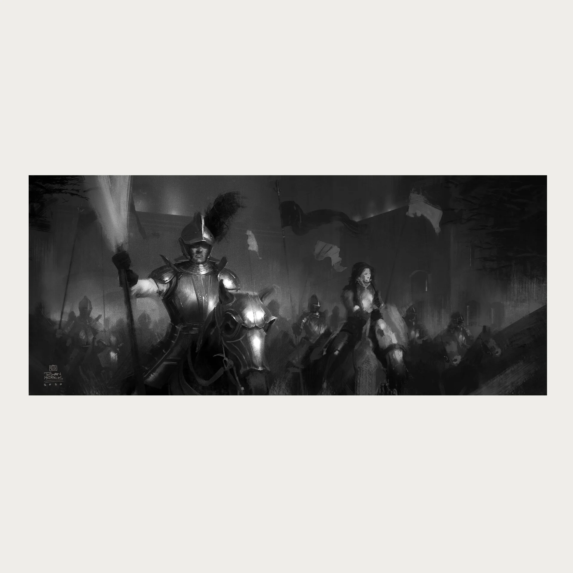 Knight March Poster Print