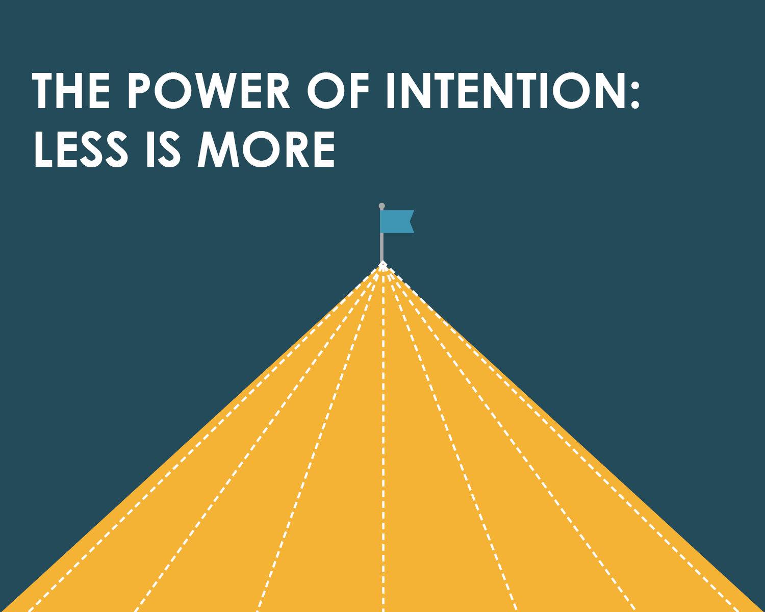 The Power of Intention: Less is More