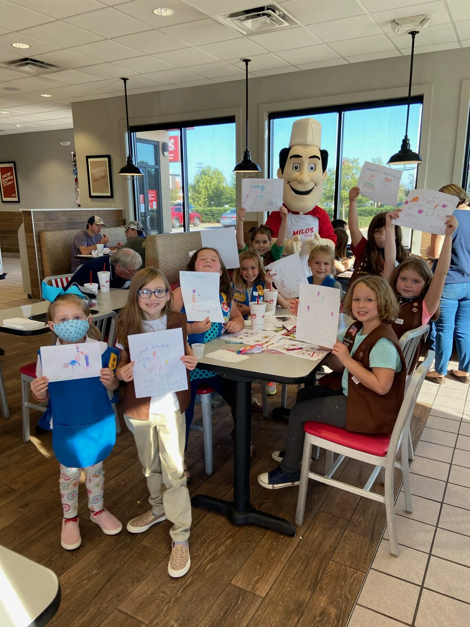 Sharing Our Campaign Signs.JPG