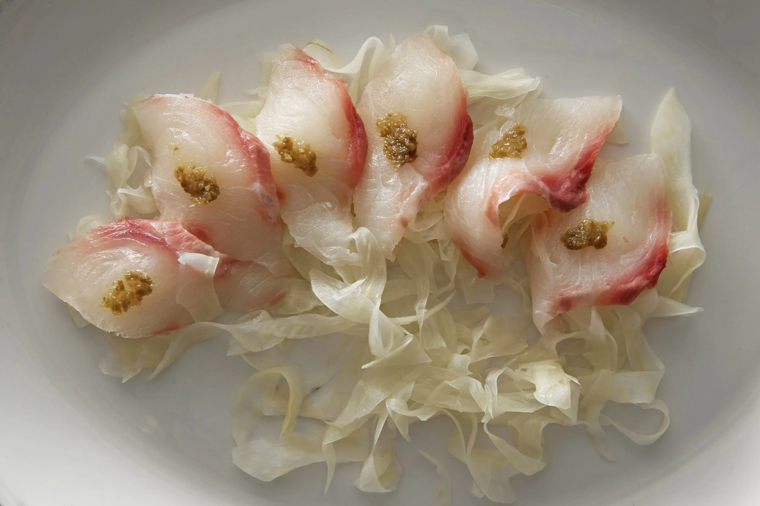 Recipe: Cobia, pickled fennel, soy dashi dressing
