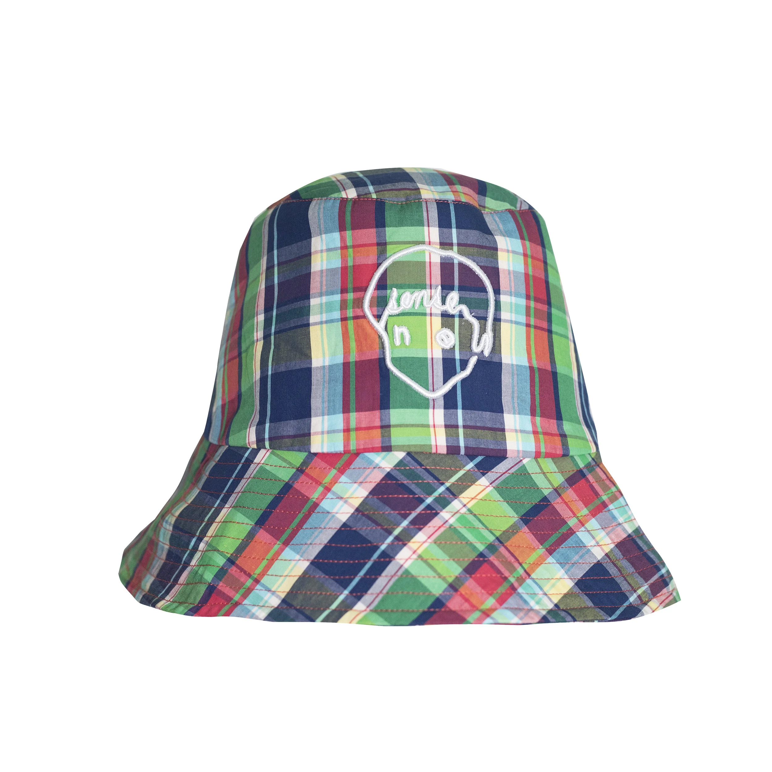 CHECKED BABY HEAD BUCKET HAT — NOSENSE