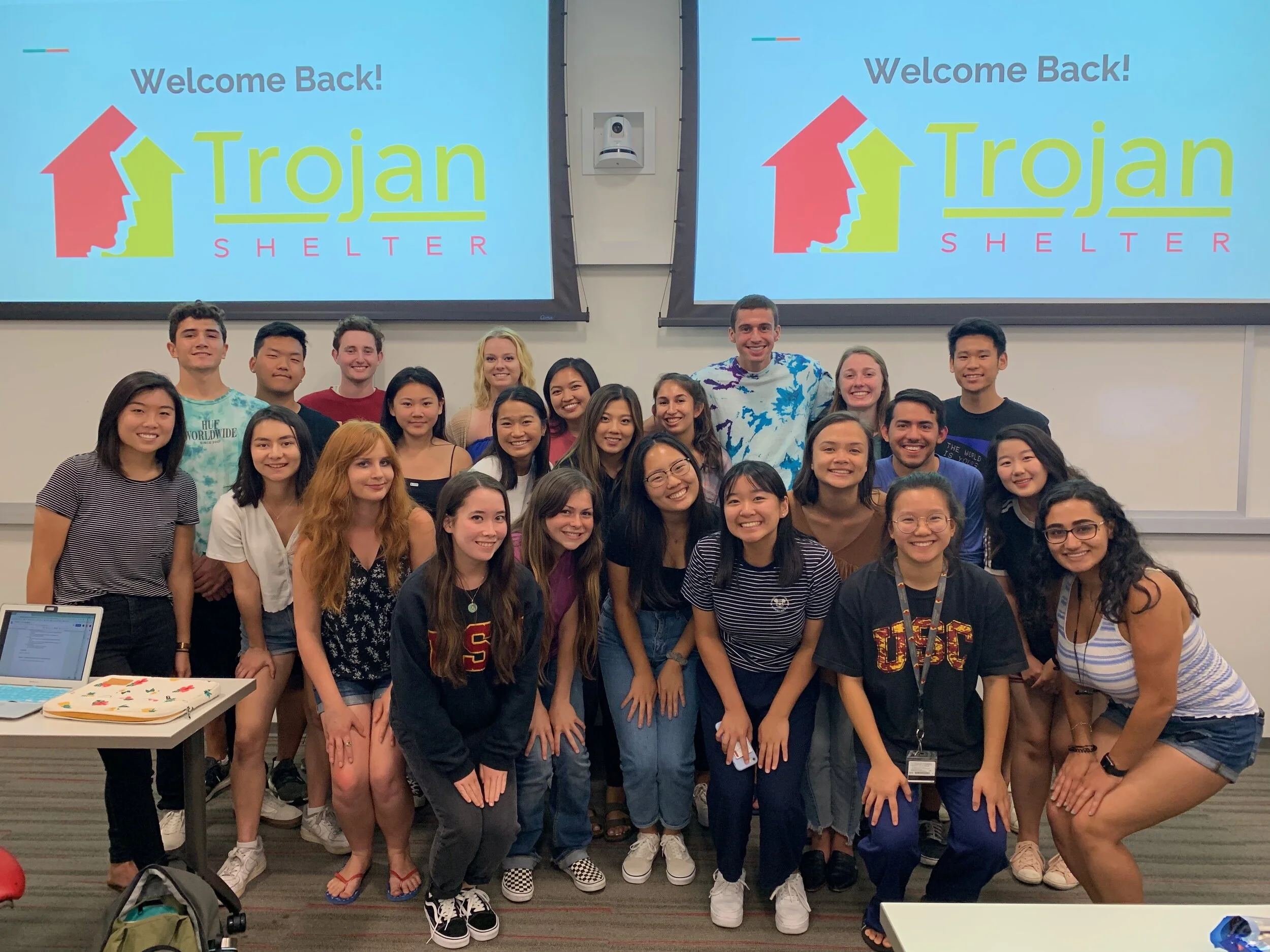 Trojan Shelter's first general meeting of the semester with our fabulous returning volunteers