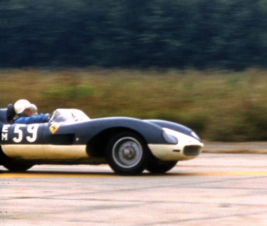 Charlie Hayes in the 2 liter 500TRC. This car had a long and glorious racing history from when it made its appearance in 1957 at Sebring.
