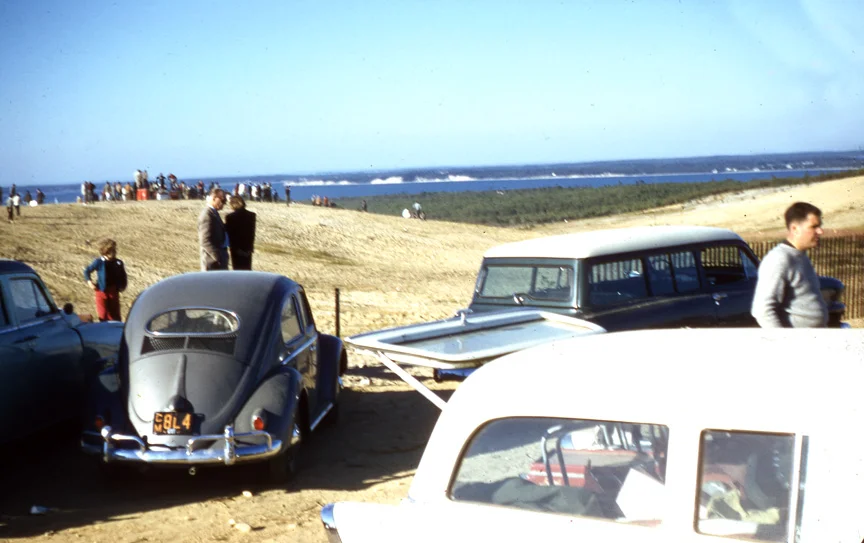 Spectators wander the course overlooking Sag Harbor. The BARCBOYS had a drink in that village with Nobel Prize winning author John Steinbeck.