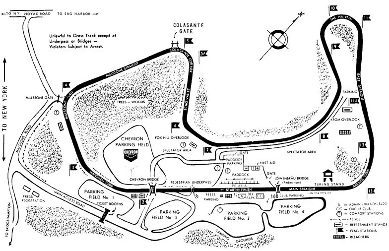 Track Map. Easy to see there were no slow corners and the first 3 downhill were terrifying as well as the long last uphill turns leading to the finish.