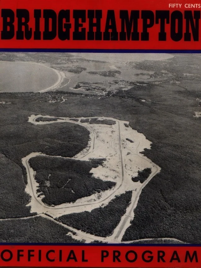 The Bridgehampton program cover, click to see the whole thing.