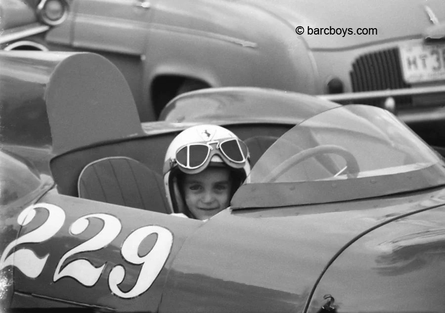 Sherm and Joan Decker’s son Greg seems ready to take Bucher’s Lotus to the track.