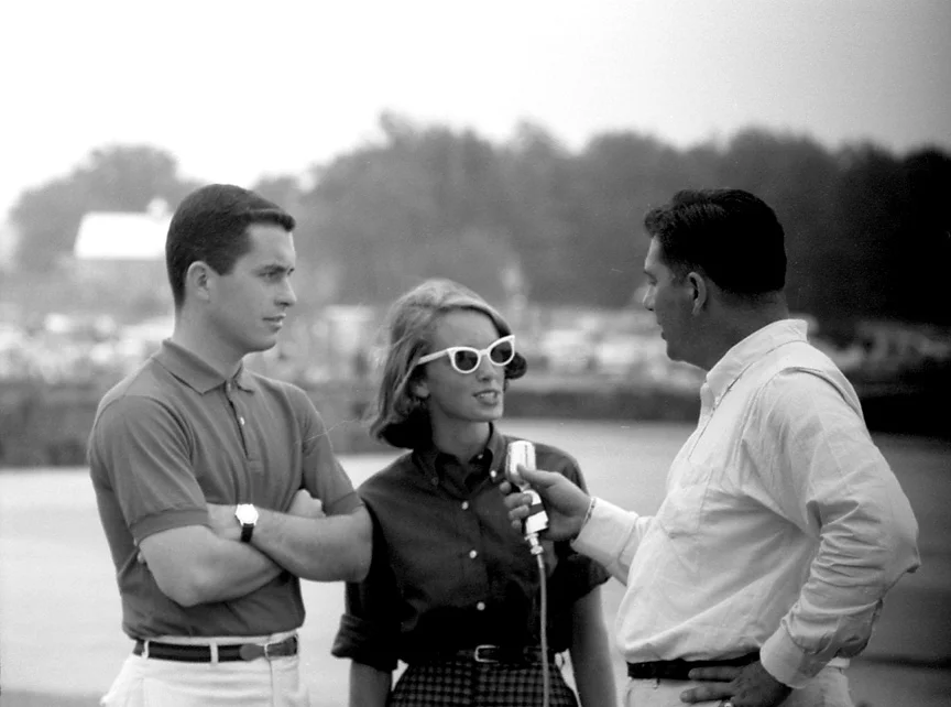 Young Roger Penske and wife have a PA interview. Penske was a rising star but nobody in 1960 could have imagined the empire he would build.