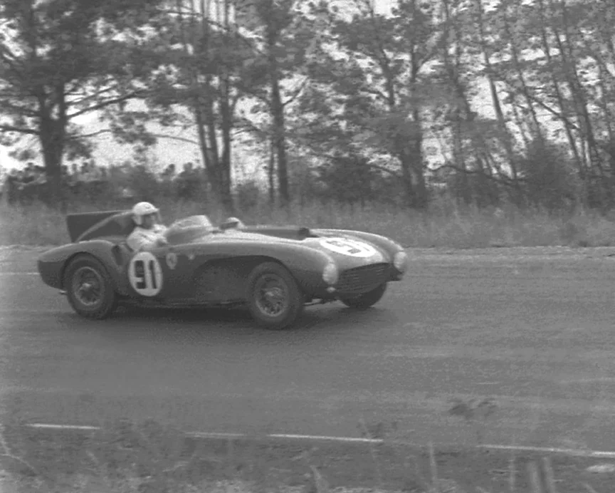 Rich Lyeth's big 4.5 liter Ferrari came home 5th. In 1958 he would install a Chrysler V8 in the car and call it the Hi-Tork Special