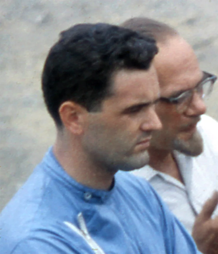 DON AURAY: Don Auray at Lime Rock in 1960. Primarily drove Formula III's and was a good friend of Spankey Smith.