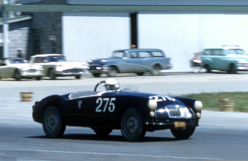 TED ROUNDS: The Legend barc member Ted Rounds in the Stickley twin cam. Ted did not have the day he hoped for. This twin cam has been in the hands of BARCBOY members since it was first sold. Karl Stickley, Gordy Ruston and now Dan Fadden.