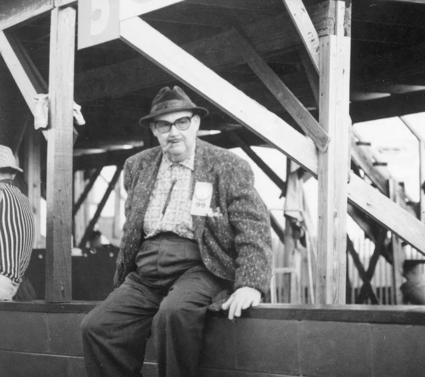 Big Band leader Paul Whitman was a big race fan. He wrote and composed music and led one of America’s most popular dance bands of the 20’s and 30’s. His big hit was the introduction of George Gershwins “Rhapsody In Blue” which Whiteman used as his theme song.