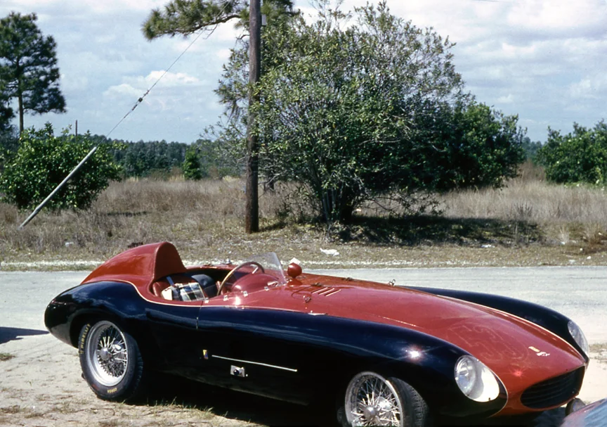 Porfirio Ruberosa's Ferrari Mondial sits in the hot Florida sun. He crashed but his girlfriend fixed it with $100 bills. The Polo player was indeed “a player”.