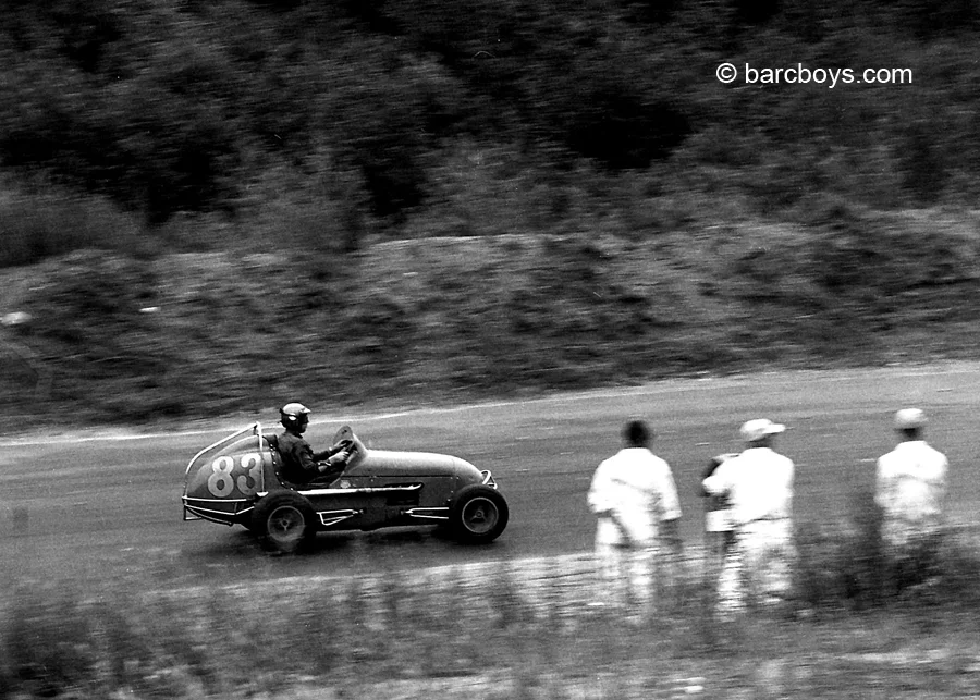 Bert Brooks drove a great race to finish 8th in his Midget Offy.