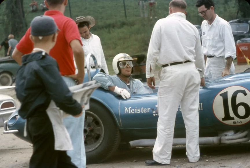 The Meister Brauser of Harry Heuersits on the grid for practice. The cars differential broke and the Scarab never started.