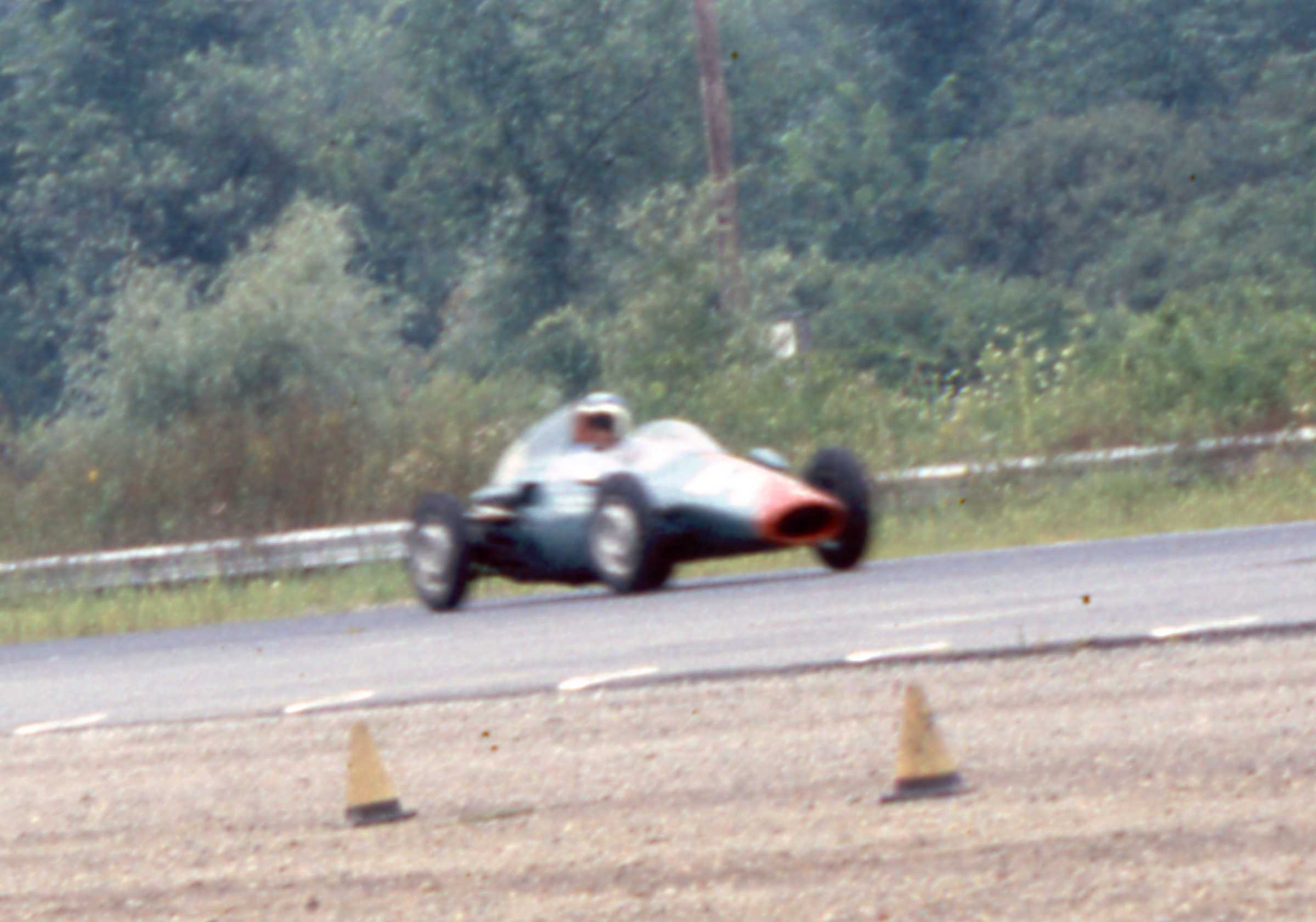 Constantine on the front straight in his Wainer.