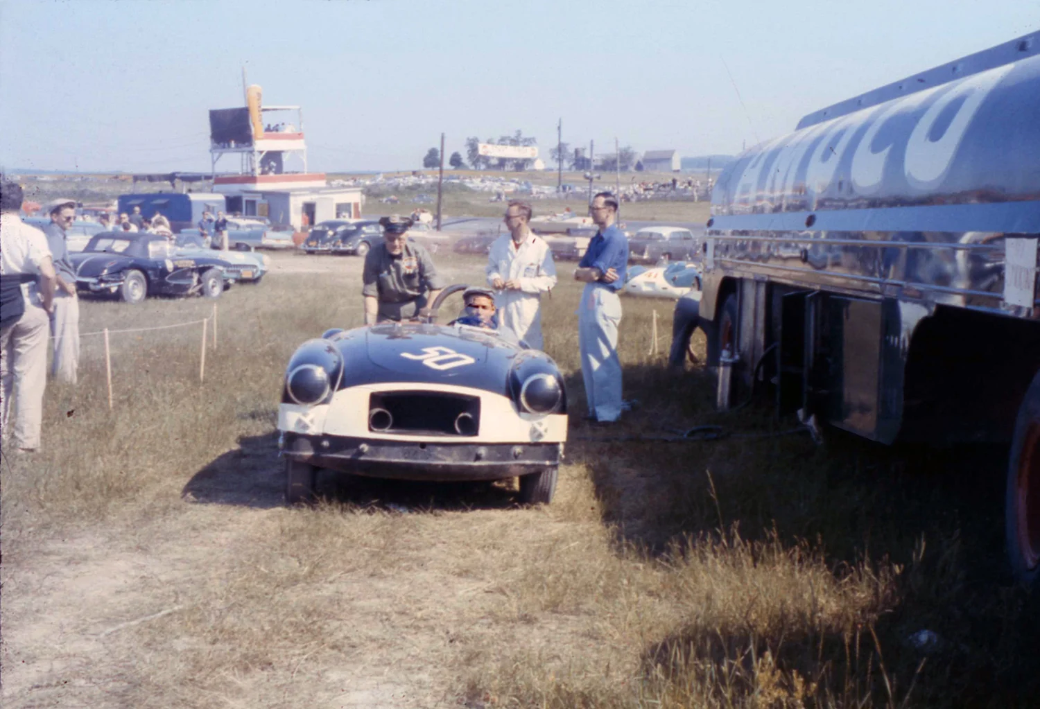 We helped Ed Richard Jr with his MGA. Ed looked lost as this was one of his first races. While he only finished 8th, he beat some good cars.