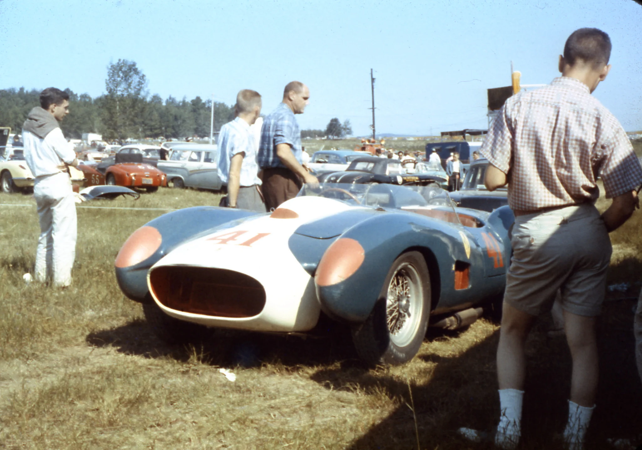 E. D. Martin’s 3.8 Ferrari came expecting a win. The car was fast, but Sadler was unstoppable.
