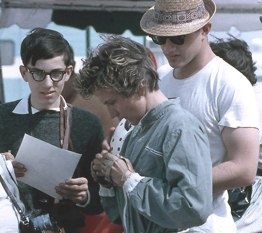 DENISE MC CLUGGAGE. A pioneer woman racer and journalist. Here at the 1961 Sebring race where the BARCBOYS helped her and Allan Eager win the GT class in a financed Ferrari Berlinetta she drove from New York.